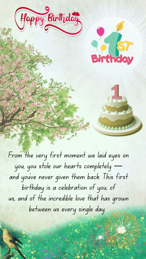 1st year baby birthday