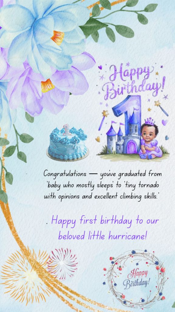 First birthday Card