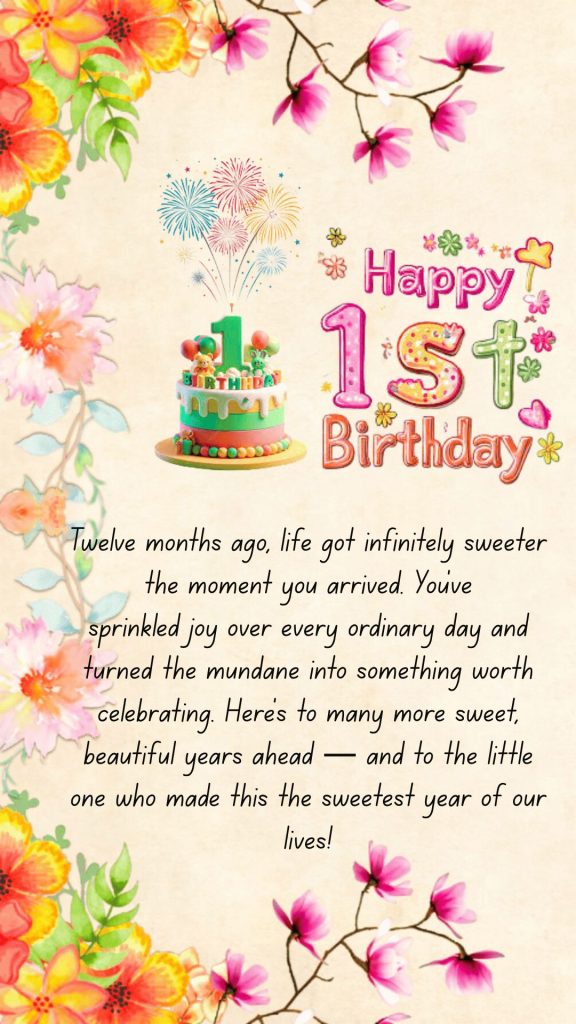 1st Birthday Card