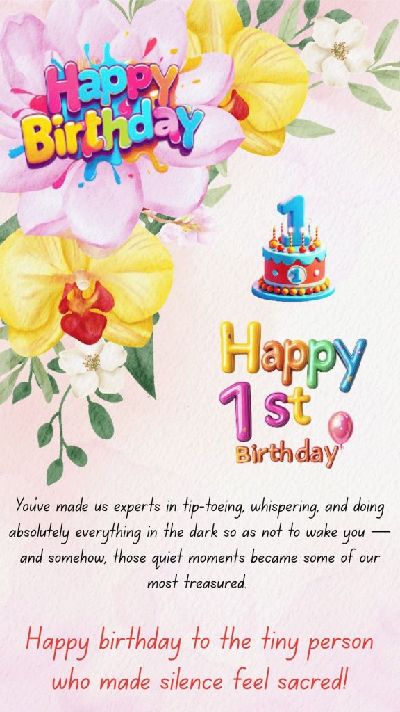 First birthday digital card