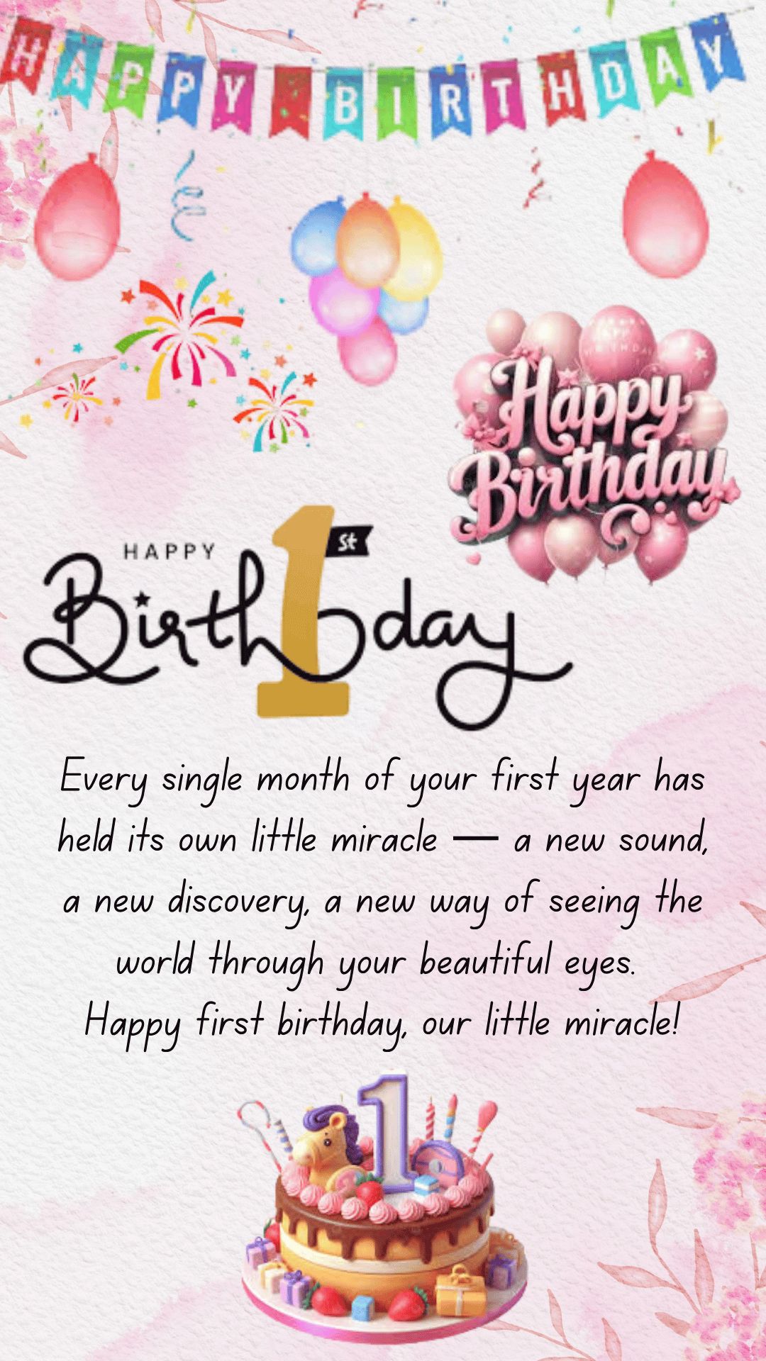 First year birthday