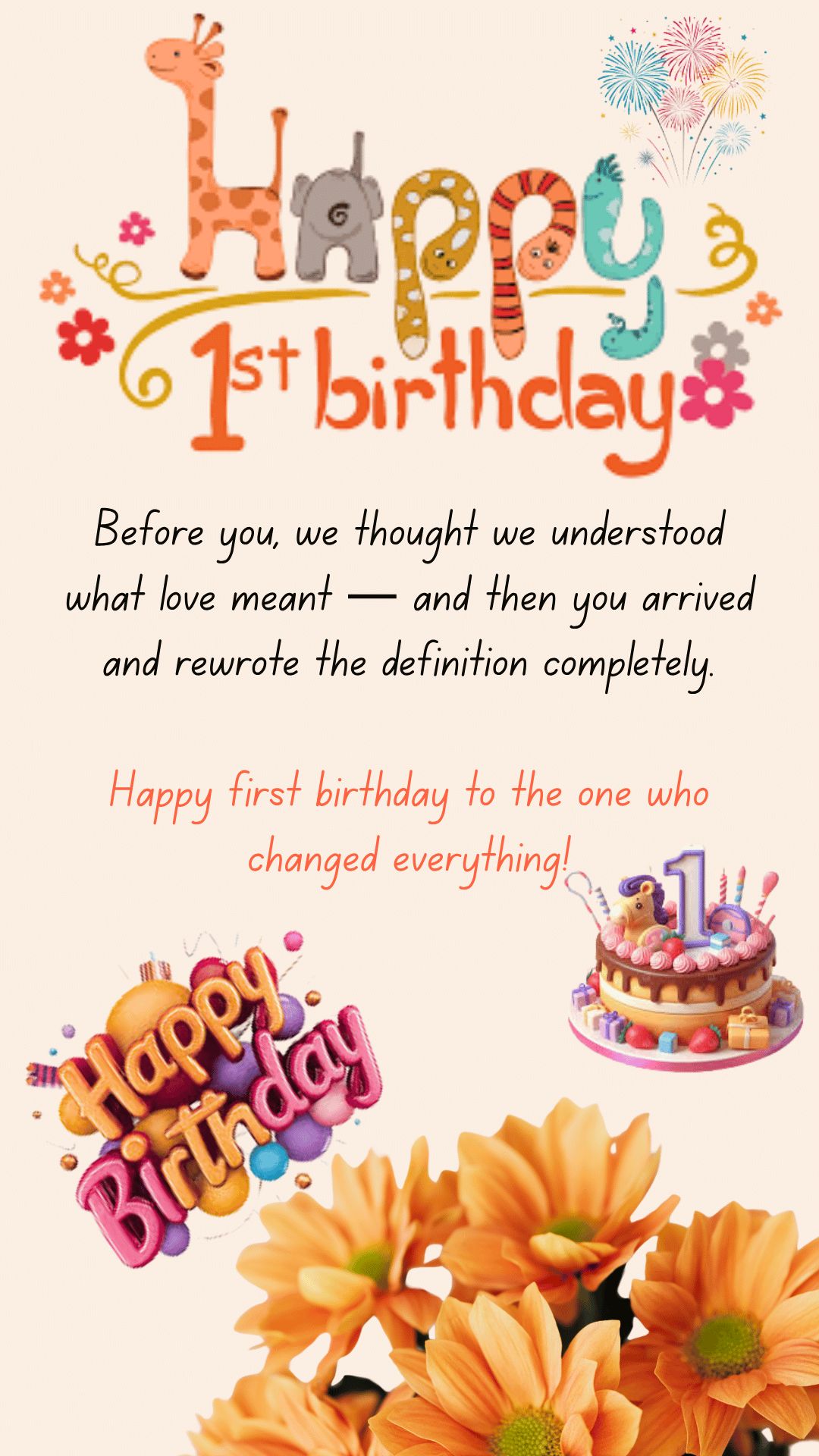 Happy first birthday