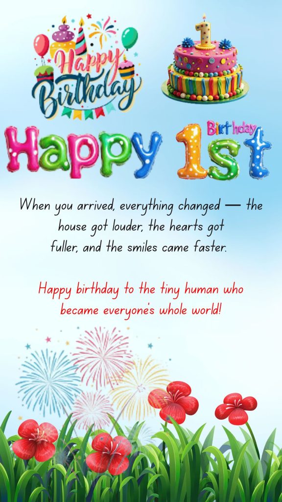 First Year baby birthday